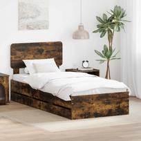 Lovos rėmas Rūkyta ąžuolas 75 x 190 cm Inžinerinė mediena