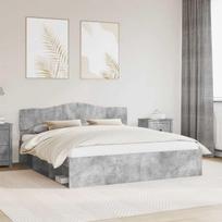 Lovos rėmas Betoninė 180 x 200 cm Kietos pušies mediena