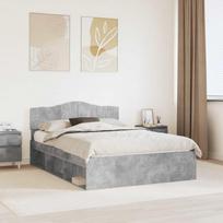 Lovos rėmas Betoninė 140 x 190 cm Kietos pušies mediena