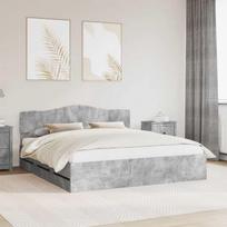Lovos rėmas Betono pilka 180 x 200 cm Inžinerinė mediena