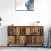 Šoninės lentynos 2 pcs Senovinis medis 60 x 35 x 70 cm
