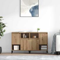 Šoninės lentynos 2 pcs Amatininkų ąžuolas 60 x 35 x 70 cm
