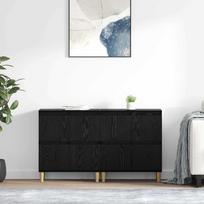 Šoninės lentynos 2 pcs Juodas ąžuolas 60 x 35 x 70 cm