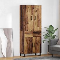 Aukštas spintelė 2 pcs Senovinis medis 69,5 x 34 x 180 cm