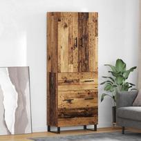 Aukštas spintelė 2 pcs Senovinis medis 69,5 x 34 x 180 cm