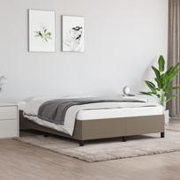 Lovos rėmas be čiužinio, taupe spalvos, 140x190cm, audinys