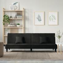 Sofa-lova, juodos spalvos, aksomas