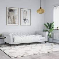 Sofa, baltos spalvos, 100x200cm, dirbtinė oda