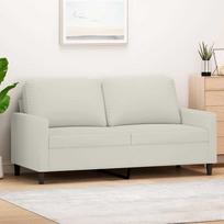 Dvivietė sofa, kreminės spalvos, 140cm, aksomas