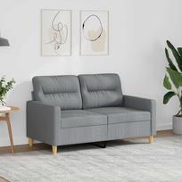 Dvivietė sofa, šviesiai pilkos spalvos, 120cm, audinys