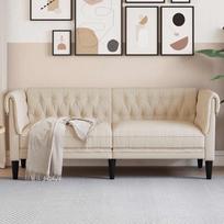 Dvivietė chesterfield sofa, linas