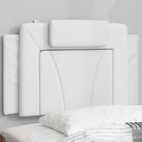 Galvūgalio pagalvėlė, Viana, baltos spalvos, 80 cm, dirbtinė oda