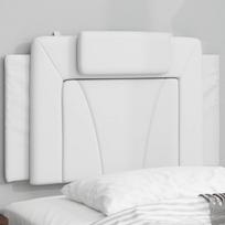Galvūgalio pagalvėlė, Viana, baltos spalvos, 90 cm, dirbtinė oda