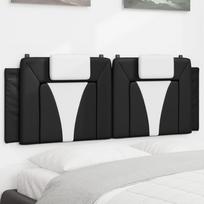 Galvūgalio pagalvėlė, Viana, juodas ir baltas, 120cm, dirbtinė oda