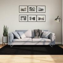 Kilimas HUARTE, juodas, 140x200cm, trumpi šereliai