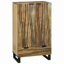 Aukštis su stalčių Ruda 60 x 33 x 100 cm mango medienos masyvas