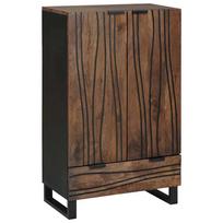 Aukštis su stalčių Ruda 60 x 33 x 100 cm mango medienos masyvas