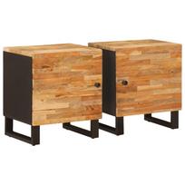 Šalia lovos spintelė 2 pcs Ruda 40 x 33 x 46 cm