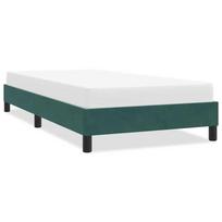 Lovos rėmas be čiužinio Tamsiai žalias 90x210 cm aksomas
