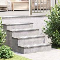 Laiptų danga Stačiakampio 10 pcs Sidabro 60 x 18 cm Aliuminis