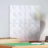 Laiptų danga Kvadrato 4 pcs Sidabro 20 x 20 cm Aliuminis
