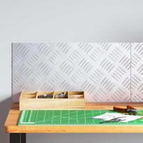 Laiptų danga Stačiakampio 2 pcs Sidabro 50 x 25 cm Aliuminis