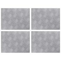 Laiptų danga Stačiakampio 4 pcs Sidabro 40 x 30 cm Aliuminis