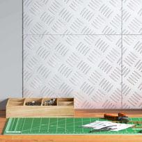 Laiptų danga Stačiakampio 4 pcs Sidabro 40 x 30 cm Aliuminis