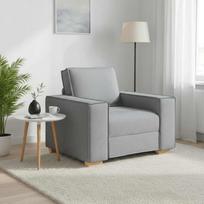 Sofa-kėdė, šviesiai pilka, 100x78x84 cm, audinys