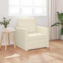 Sofa lova 60cm Kreminė Dirbtinė Oda