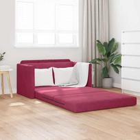 Sofa lova 110cm Vyno raudona Aksomas