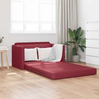 Sofa lova 110cm Vyno raudona Dirbtinė Oda