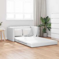 Sofa lova 110cm Balta Dirbtinė Oda