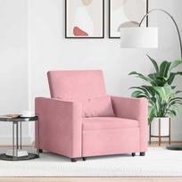 Ištraukiamas sofa-lova vienvietis su ratu Šviesiai rožinė