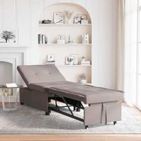 Ištraukiama sofa-lova Taupe 194 x 50 x 82 cm fanera