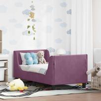 Vaikiška Lovo Rėmas su Galvūgaliu Violetinė 70 x 140 cm Aksomas