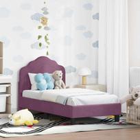 Vaikiška Lovo Rėmas su Galvūgaliu Violetinė 70 x 140 cm Aksomas