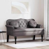 Česterfildo suolas Pilka 120,5 x 65 x 75 cm Dirbtinė oda