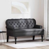 Česterfildo suolas Juoda 119,5 x 64,5 x 75 cm Dirbtinė oda