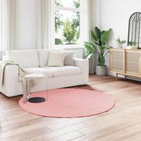 Dirbtinio triušio kailio kilimas Olite Rožinė Ø 200 cm