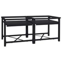 Skalbyklės pjedestalas 2 pcs Juoda 120 x 56 x 52 cm Plienas