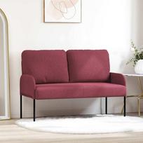 Sofos su pagalve 110cm Vyno raudona fanera