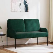 Sofos su pagalve 110cm Tamsiai žalia fanera