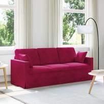 Sofa Vyno raudona 198 x 78 x 80 cm Aksomas
