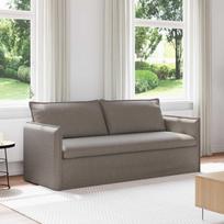 Sofa Taupe 196 x 82 x 85 cm audinys