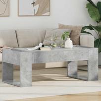 Kavos staliukas Betono pilka 110 x 50 x 41 cm Apdirbta mediena