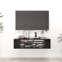Pakabinama TV spintelė, juoda, 100x30x26,5cm, mediena