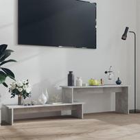 Televizoriaus spintelė, betono pilkos spalvos, 180x30x43cm, MDP