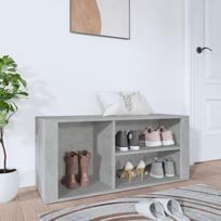 Spintelė batams, betono pilka, 100x35x45cm, apdirbta mediena