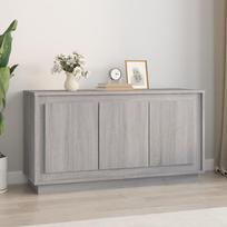 Šoninė spintelė, pilka ąžuolo, 102x35x55cm, apdirbta mediena